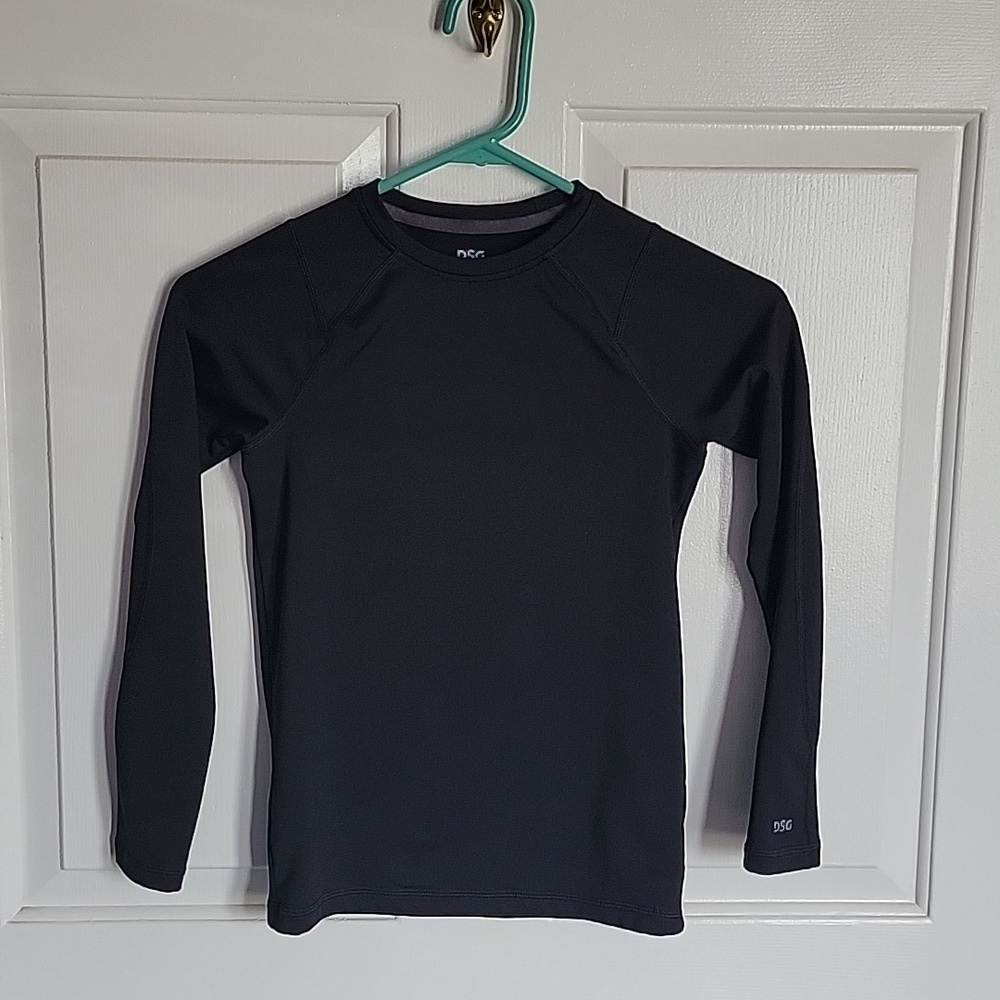 DSG, boys M(10-12) long sleeved black compression shirt.